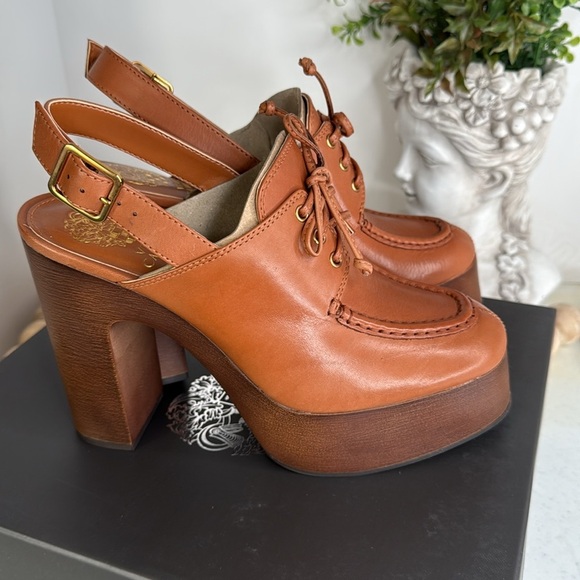 Vince Camuto Inerta Platform Pump Size 8  Warm Caramel - Picture 10 of 10